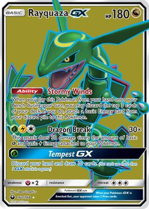 Rayquaza GX (Full Art) - 160/168 [SM - Celestial Storm] Holofoil