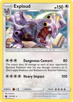 Exploud - 119/168 [SM - Celestial Storm]