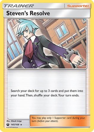 Steven's Resolve - 145/168 [SM - Celestial Storm] Reverse Holofoil