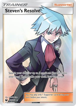 Steven's Resolve (Full Art) - 165/168 [SM - Celestial Storm] Holofoil