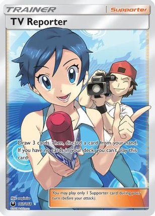 TV Reporter (Full Art) - 167/168 [SM - Celestial Storm] Holofoil