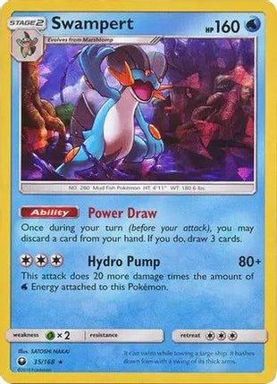 Swampert - 35/168 (SM Celestial Storm) [Deck Exclusives] Holofoil