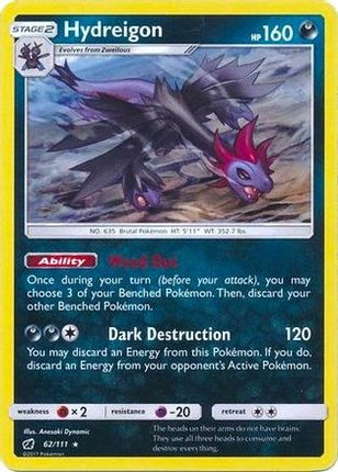 Hydreigon - 62/111 (Cracked Ice Holo) [Deck Exclusives] Holofoil