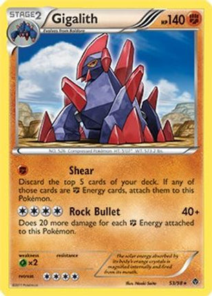Gigalith - 53/98 (Cracked Ice Holo) [Blister Exclusives] Holofoil