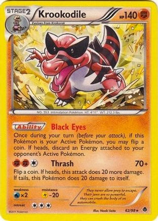 Krookodile - 62/98 (BW Emerging Powers) [Deck Exclusives] Holofoil
