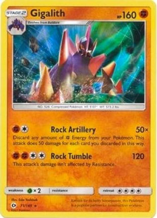 Gigalith - 71/149 (Cosmos Holo) [Blister Exclusives] Holofoil