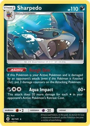 Sharpedo - 82/149 (Cosmos Holo) [Blister Exclusives] Holofoil