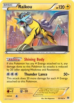 Raikou - 55/162 (Cosmos Holo) [Blister Exclusives] Holofoil