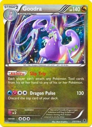 Goodra - 77/119 (Cosmos Holo) [Blister Exclusives] Holofoil