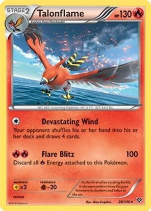 Talonflame - 28/146 (Cosmos Holo) [Blister Exclusives] Holofoil