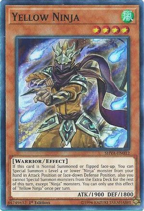 Yellow Ninja (Super Rare) [SHVA-EN012] 1st Edition
