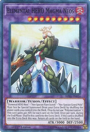 Elemental HERO Magma Neos (Super Rare) [SHVA-EN034] 1st Edition