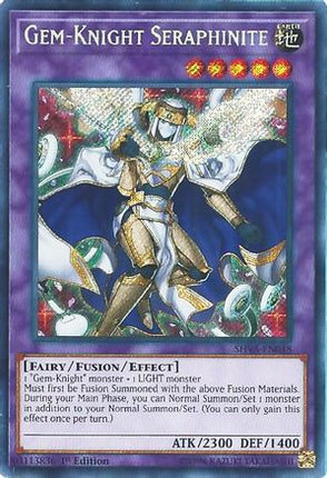 Gem-Knight Seraphinite (Secret Rare) [SHVA-EN048] 1st Edition