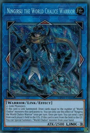 Ningirsu the World Chalice Warrior (Secret Rare) [MP18-EN068] 1st Edition