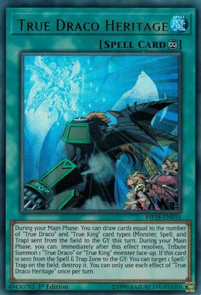 True Draco Heritage (Ultra Rare) [MP18-EN016] 1st Edition