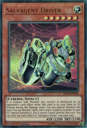 Salvagent Driver (Ultra Rare) [MP18-EN034] 1st Edition