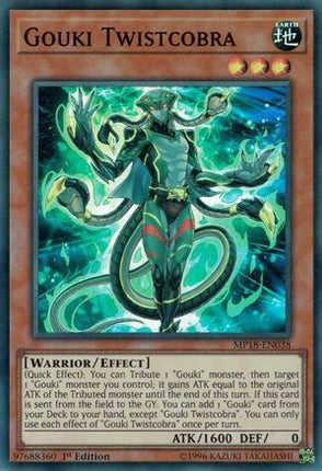 Gouki Twistcobra (Super Rare) [MP18-EN038] 1st Edition