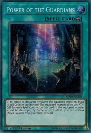 Power of the Guardians (Super Rare) [MP18-EN208] 1st Edition