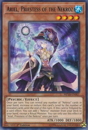 Ariel, Priestess of the Nekroz (Rare) [MP18-EN007] 1st Edition