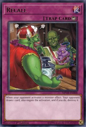 Recall (Rare) [MP18-EN088] 1st Edition