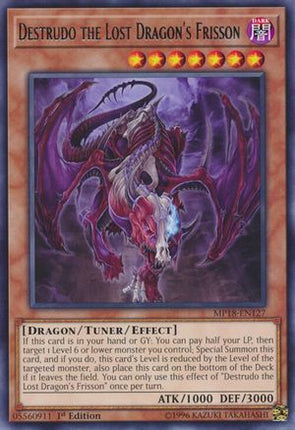 Destrudo the Lost Dragon's Frisson (Rare) [MP18-EN127] 1st Edition