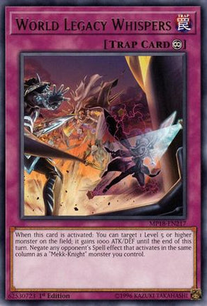 World Legacy Whispers (Rare) [MP18-EN217] 1st Edition