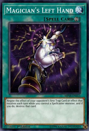 Magician's Left Hand (Common / Short Print) [MP18-EN013] 1st Edition