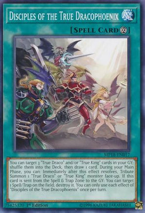 Disciples of the True Dracophoenix (Common / Short Print) [MP18-EN017] 1st Edition