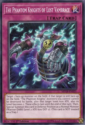 The Phantom Knights of Lost Vambrace (Common / Short Print) [MP18-EN021] 1st Edition