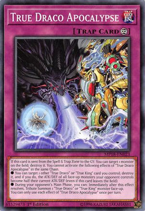 True Draco Apocalypse (Common / Short Print) [MP18-EN023] 1st Edition