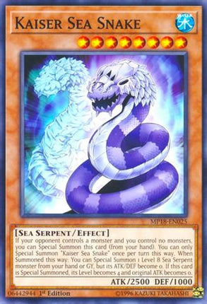 Kaiser Sea Snake (Common / Short Print) [MP18-EN025] 1st Edition