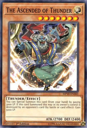 The Ascended of Thunder (Common / Short Print) [MP18-EN060] 1st Edition