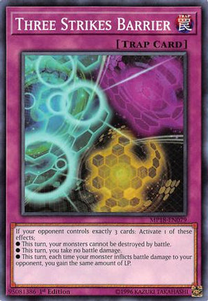 Three Strikes Barrier (Common / Short Print) [MP18-EN079] 1st Edition