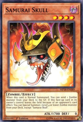 Samurai Skull (Common / Short Print) [MP18-EN089] 1st Edition
