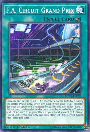F.A. Circuit Grand Prix (Common / Short Print) [MP18-EN093] 1st Edition