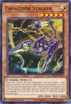Capacitor Stalker (Common / Short Print) [MP18-EN105] 1st Edition