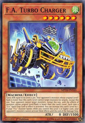 F.A. Turbo Charger (Common / Short Print) [MP18-EN160] 1st Edition