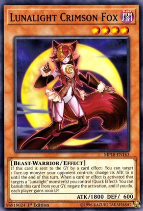 Lunalight Crimson Fox (Common / Short Print) [MP18-EN163] 1st Edition