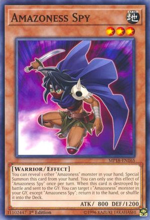 Amazoness Spy (Common / Short Print) [MP18-EN165] 1st Edition