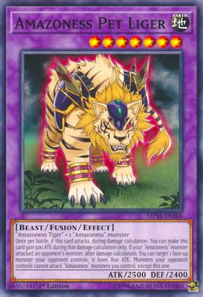Amazoness Pet Liger (Common / Short Print) [MP18-EN166] 1st Edition