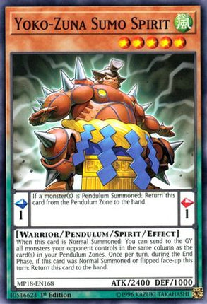 Yoko-Zuna Sumo Spirit (Common / Short Print) [MP18-EN168] 1st Edition