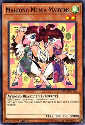 Mahjong Munia Maidens (Common / Short Print) [MP18-EN188] 1st Edition