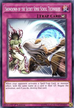 Showdown of the Secret Sense Scroll Techniques (Common / Short Print) [MP18-EN221] 1st Edition