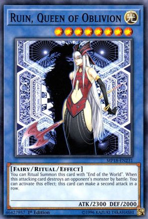 Ruin, Queen of Oblivion (Common / Short Print) [MP18-EN231] 1st Edition
