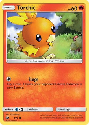 Torchic - 4/70 [Dragon Majesty] Reverse Holofoil