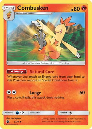 Combusken - 5/70 [Dragon Majesty] Reverse Holofoil