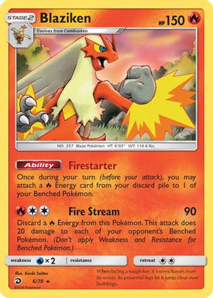 Blaziken - 6/70 [Dragon Majesty] Reverse Holofoil