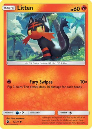 Litten - 12/70 [Dragon Majesty] Reverse Holofoil