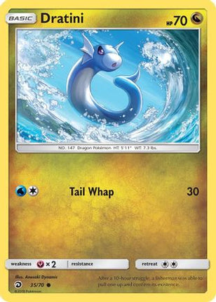 Dratini (35) - 35/70 [Dragon Majesty] Reverse Holofoil