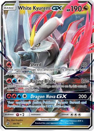 White Kyurem GX - 48/70 [Dragon Majesty] Holofoil